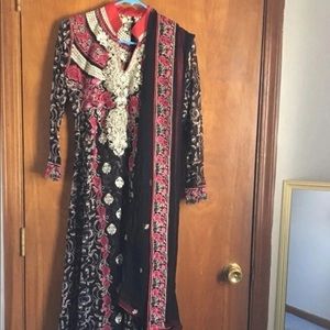 Pakistani shalwar kameez maxi style